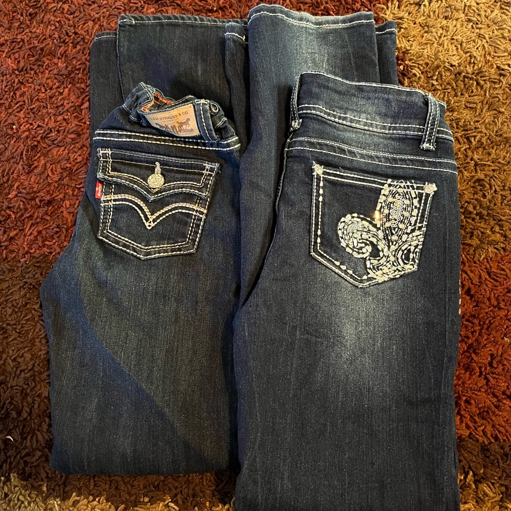 Girls size 12 boot cut jeans